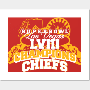 Chiefs Super Bowl LVIII Champions 2024 Posters and Art